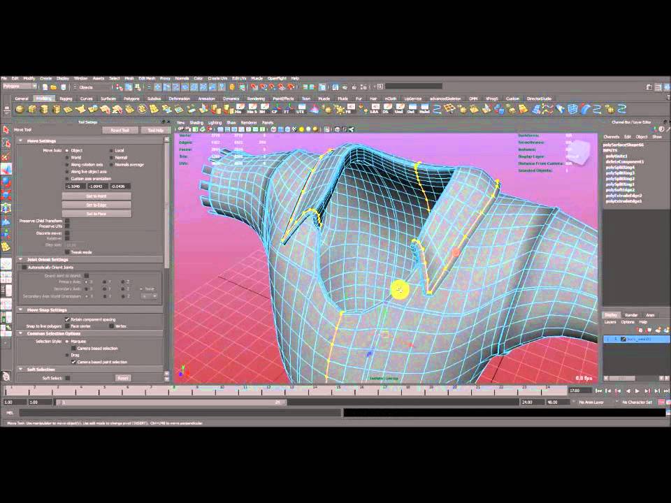 maya cloth modeling1
