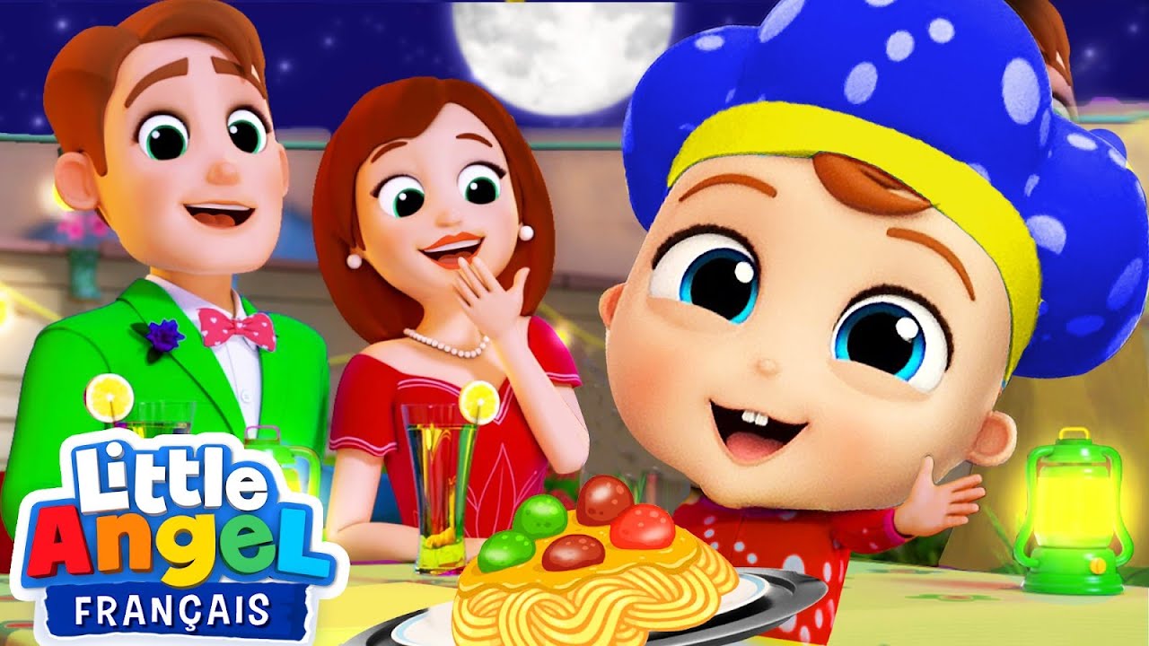 Soir&eacute;e surprise pour maman et papa | Comptines avec B&eacute;b&eacute; Louis | Little Angel Fran&ccedil;ais