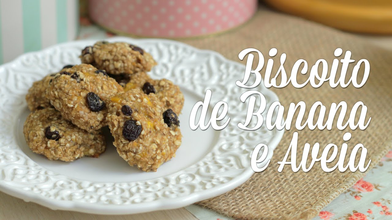 Biscoito de Banana e Aveia