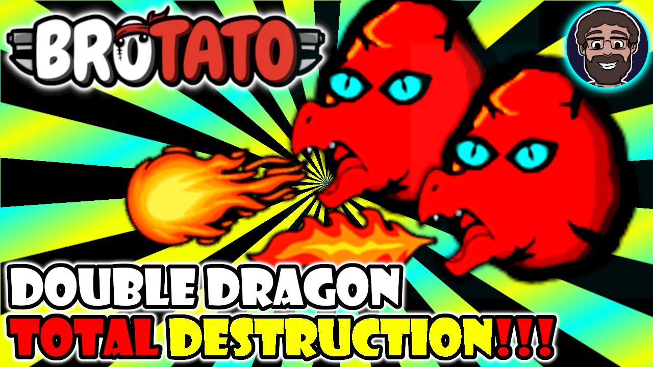 Double Dragon Becomes INSANE - Tons of DAMAGE!!! | Brotato Modded