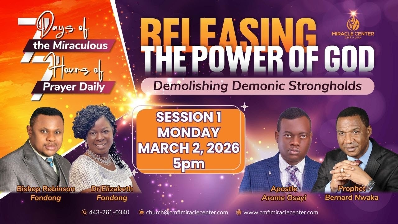 RELEASING THE POWER OF GOD || DEMOLISHING DEMONIC STRONGHOLDS | DR. AROME OSAYI | MARYLAND | 2-03-26