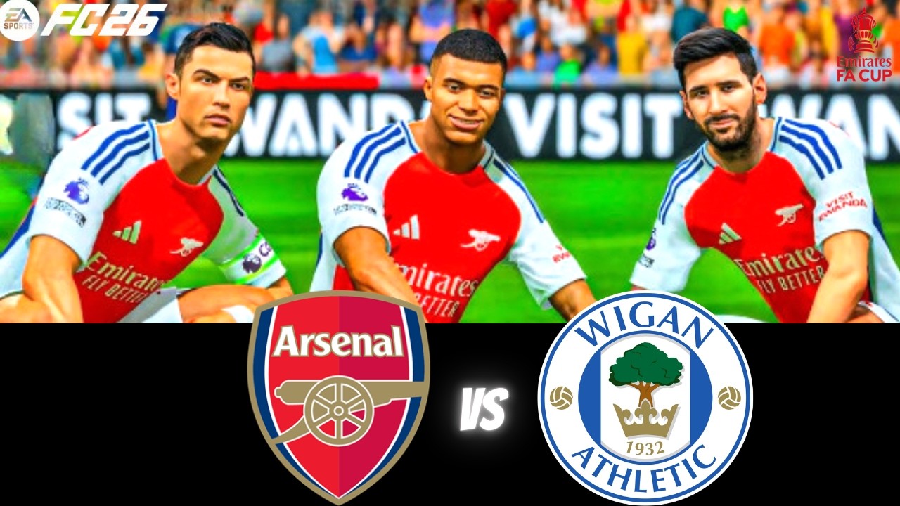 FC 26 - MESSI RONALDO & MBAPPE GYOKERES | ALL STARS | PREMIER LEAGUE | ARSENAL vs WIGAN | FA CUP