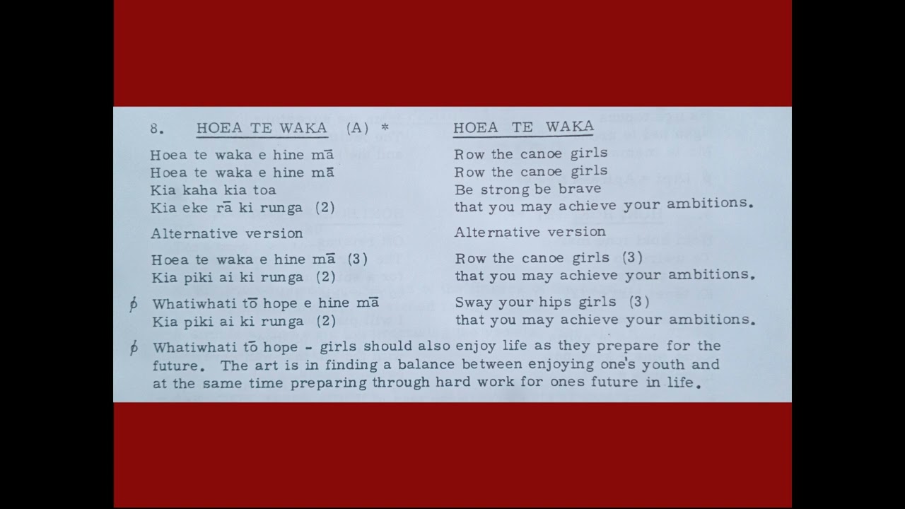 HOEA TE WAKA