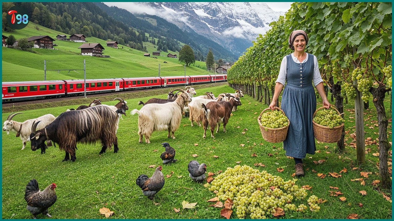 Farmers in Swiss Remote Villages Harvest Crops and Raise Livestock This Way - Countryside Life