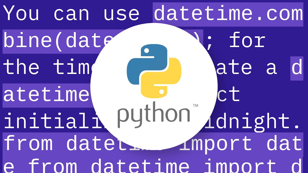 Convert date to datetime in Python