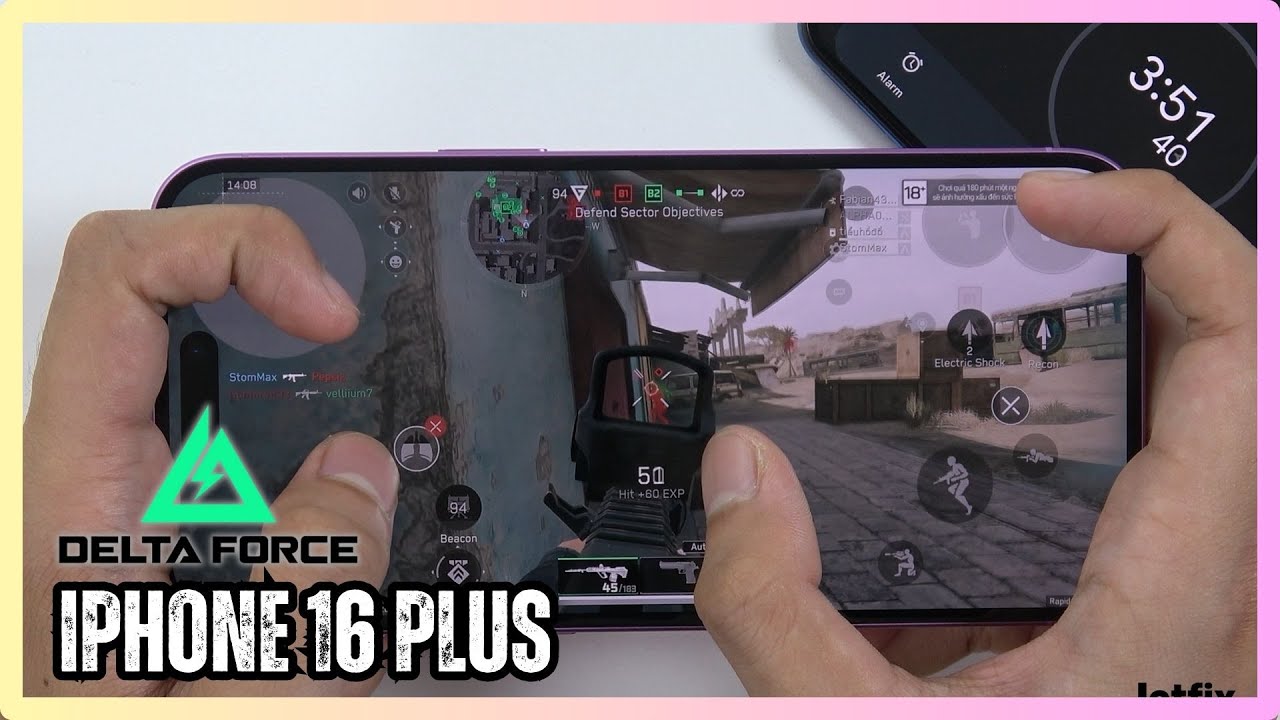 iPhone 16 Plus Delta Force Gaming Test | Apple A18 | Smooth FPS Performance