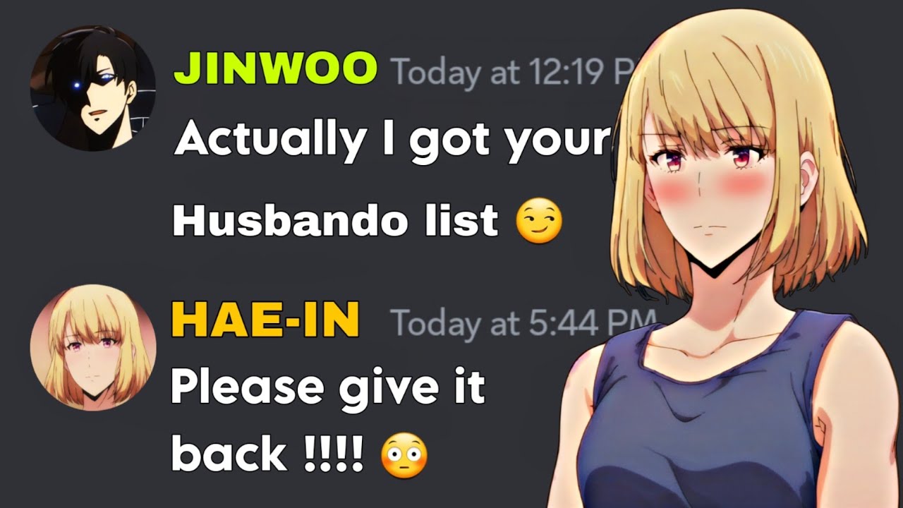 If Jinwoo got Cha Hae-in Husbando List | Solo Leveling discord server