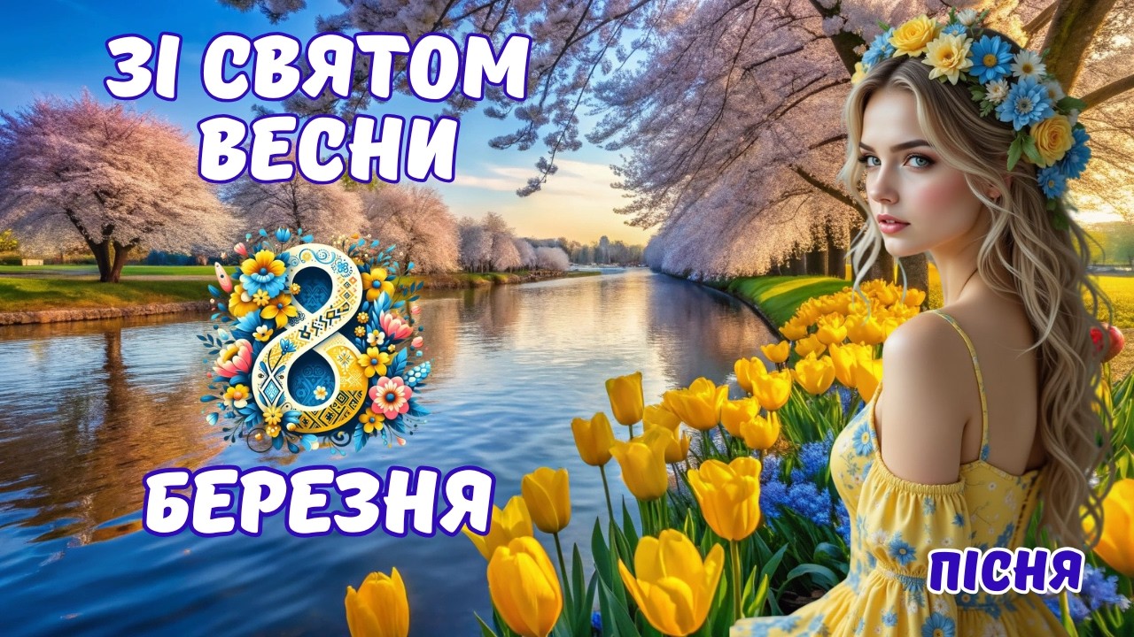 💐8 Березня свято весни, краси та любові!🌼 З 8 Березня привітання. З 8 Березня!🎶 Пісня з 8 березня