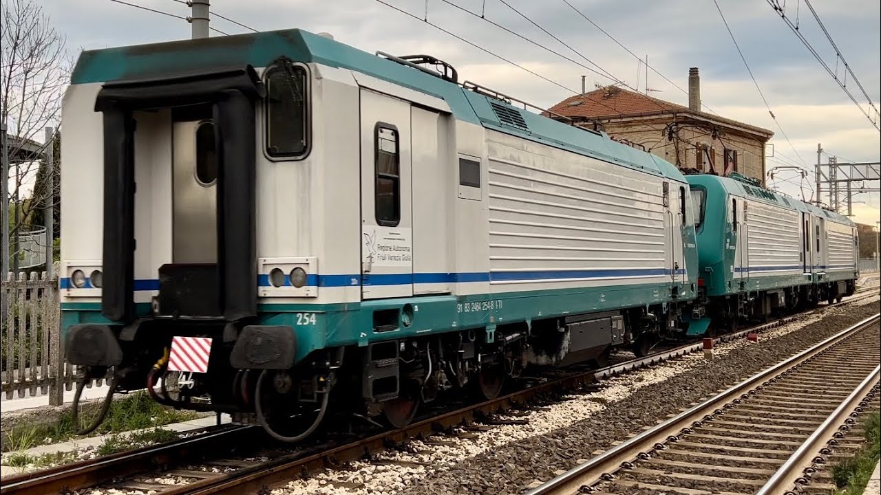 TRENI STRANI, RARI E SPECIALI IN TRANSITO, ARRIVO E PARTENZA IN ADRIATICA!