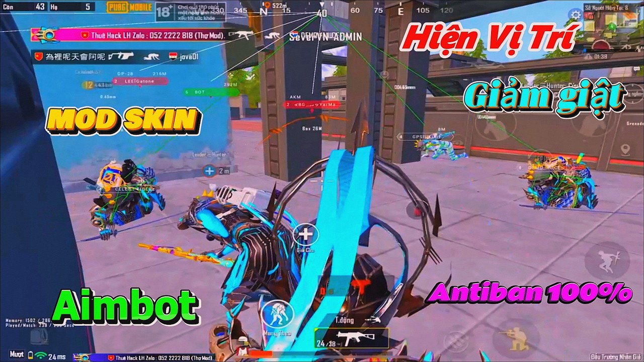 H.A.C.K P.U.B.G MOBILE 4.2 | ESP , AIMBOT , GÓC RỘNG , SĂN GÀ , KÉO GÁI LEO RANK MÙNG 2 TẾT