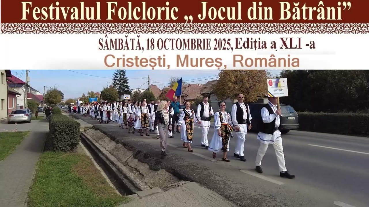 Parada de deschidere a 𝐅𝐞𝐬𝐭𝐢𝐯𝐚𝐥𝐮𝐥𝐮𝐢 𝐅𝐨𝐥𝐜𝐥𝐨𝐫𝐢𝐜 „𝐉𝐨𝐜𝐮𝐥 𝐝𝐢𝐧 𝐛𝐚̆𝐭𝐫𝐚̂𝐧𝐢” – 𝐞𝐝𝐢𝐭̦𝐢𝐚 𝐗𝐋𝐈-𝐚