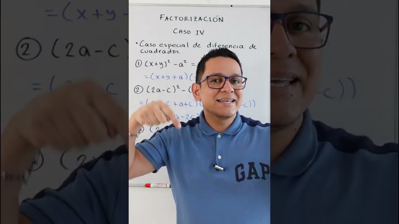 Factorización por diferencia de cuadrados. Caso especial (del caso IV).