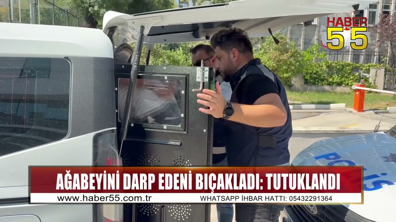 Samsun&rsquo;da ağabeyini darp edeni bı&ccedil;akladı: O anlar kamerada