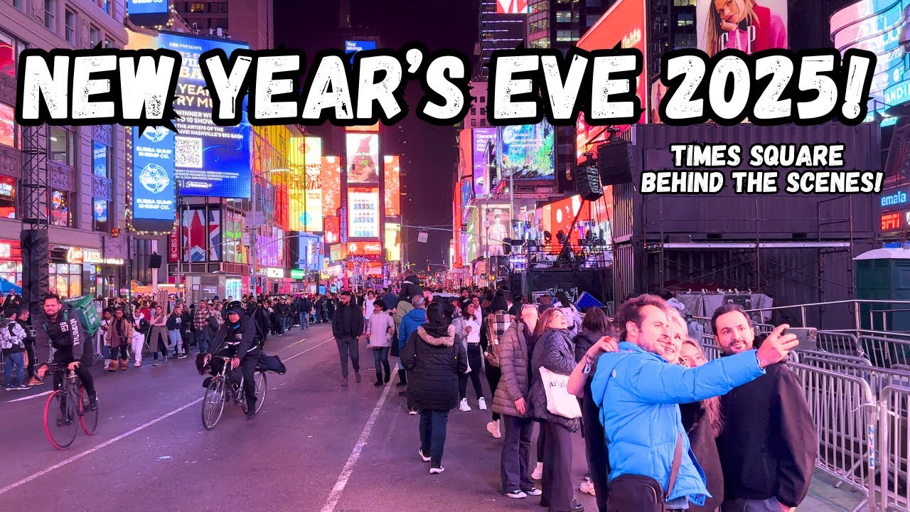 Times Square NYC Night Tour! | 🍾 NEW YEAR'S EVE 2025 🥂 Behind The Scenes 🎊