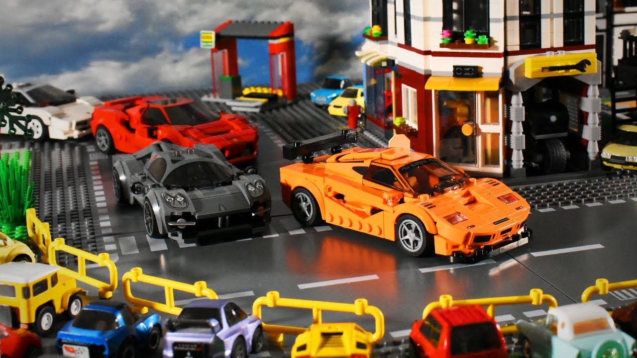 Lego McLaren F1's Street Racing StopMotion - (Lego Speed Champions 76918)
