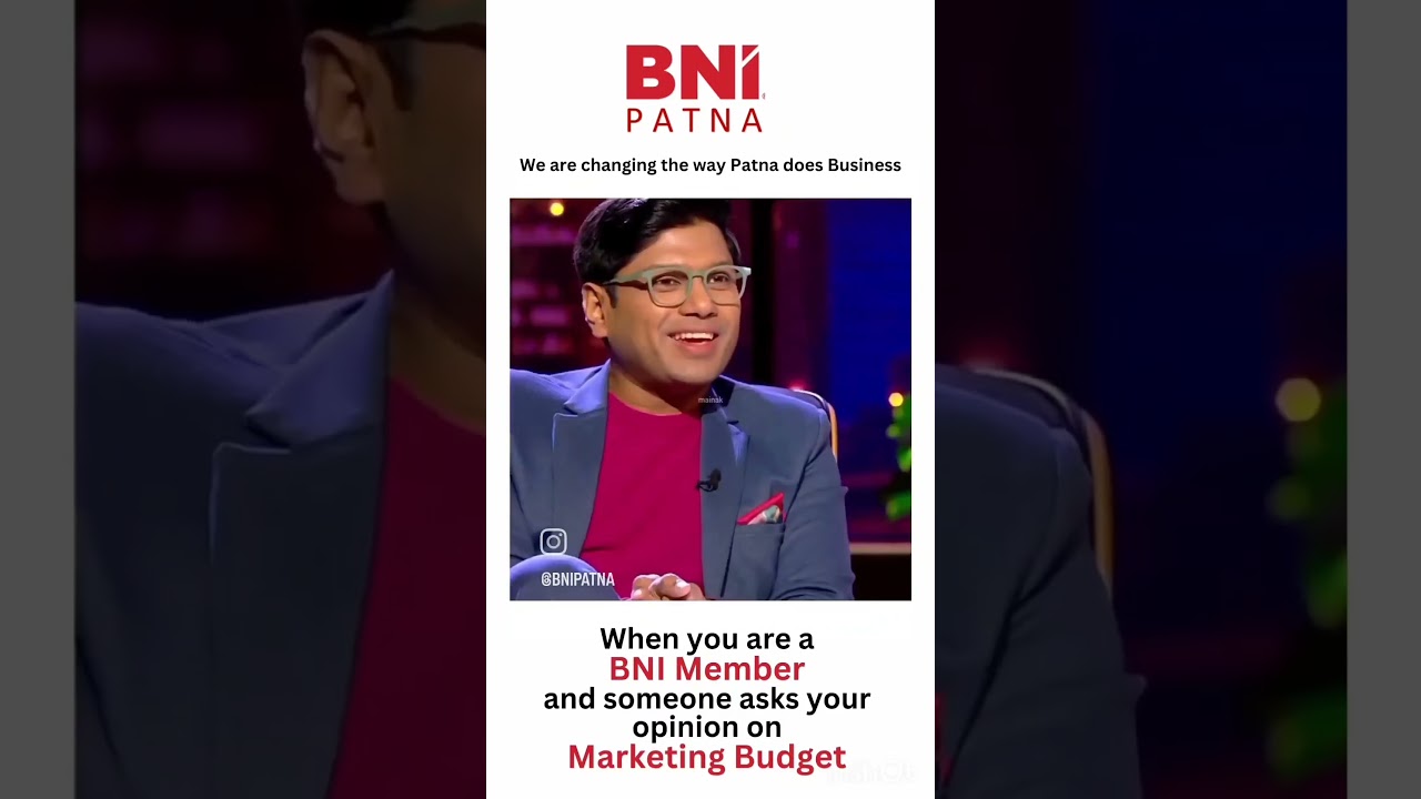 Minimise Marketing Budget & maximize your business revenue.#BNI #marketing #BNIPatna #thegirls