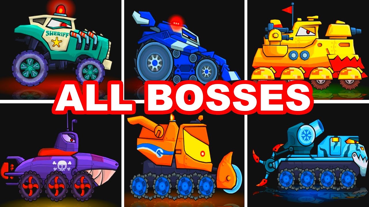 Car Eats Car 3 - All Bosses | Beating ALL BOSSES
