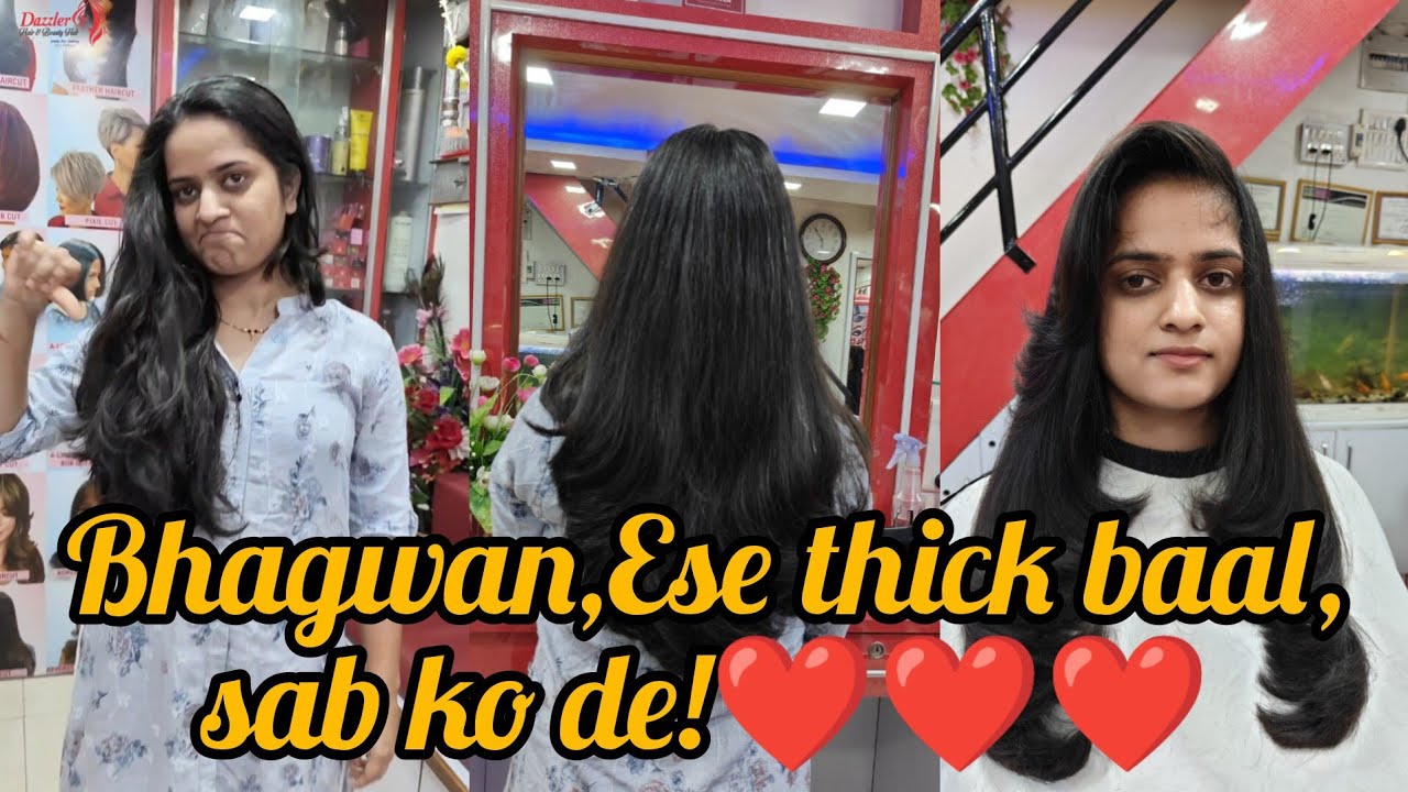 Bhagwan,Ese thick baal sab ko de ❤️❤️❤️ | Layered haircut for long and thick hair 💇‍♀️🥰♥️| Haircut