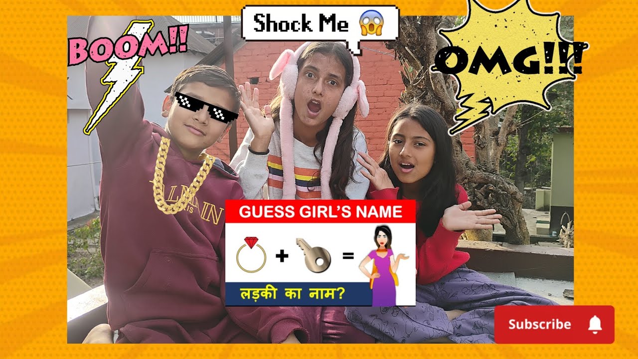 || Guess Girl's name by emoji💍+🔑|| Must Watch 😂|| 