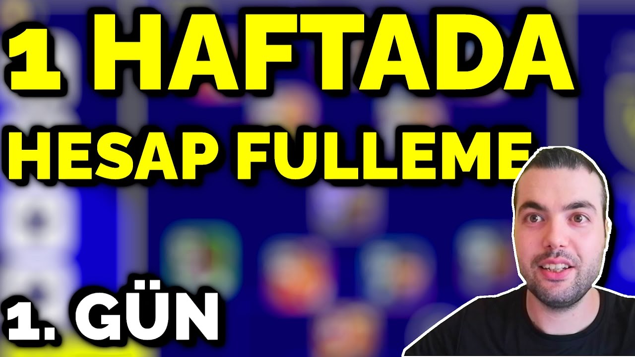 1 HAFTADA HESAP FULLEME 1. GÜN (GÜN GÜN HER ŞEYİ PAYLAŞIYORUM) EFOOTBALL 2024 MOBİLE 1. HESAP