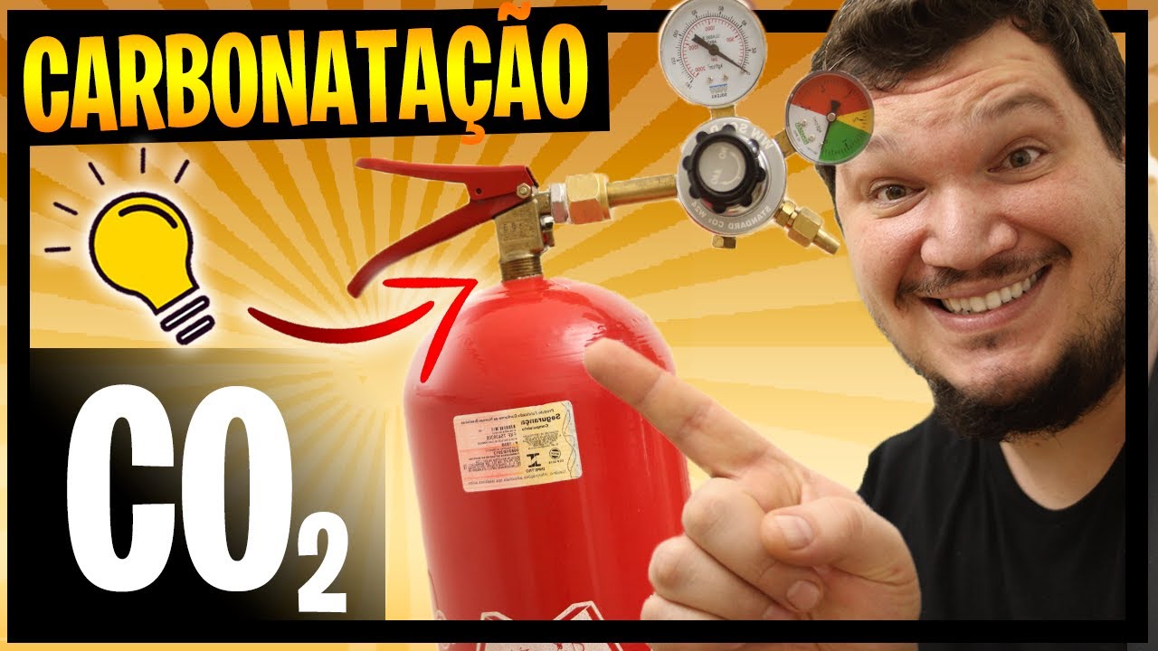 CARBONATADOR COM EXTINTOR DE INCÊNDIO 🧯 CILINDRO DE CO2