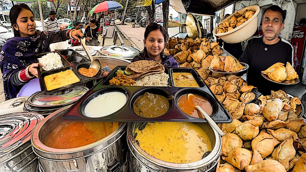 15/- Rs Best Nashta | No.1 Oil Free Street Food | Punjabi Dhaba | Street Food India