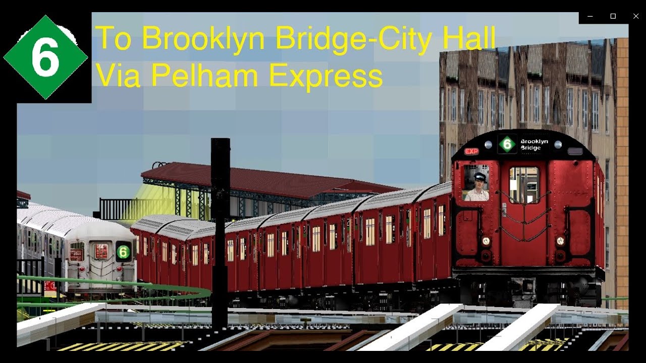 OpenBVE Throwback: 6 Train To Brooklyn Bridge-City Hall (AM Rush Hour)