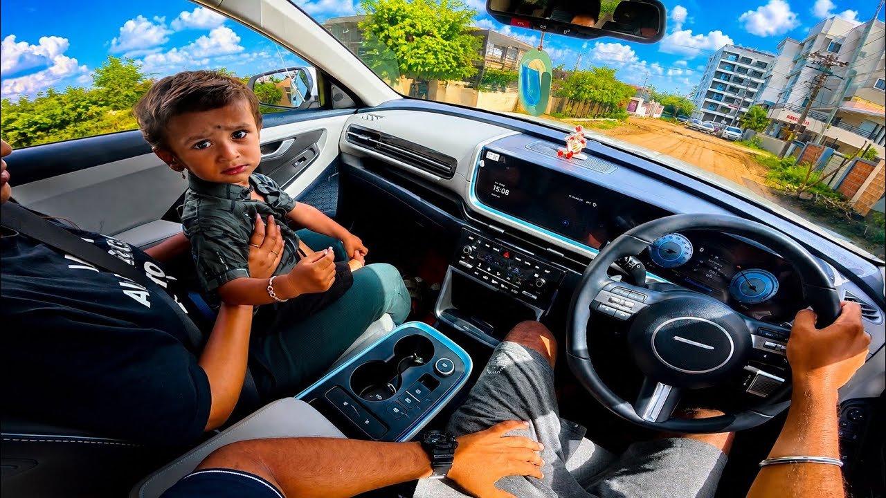 🚗 Creta EV ASMR Drive With My Naughty Son In Sangli Traffic | 4K POV 