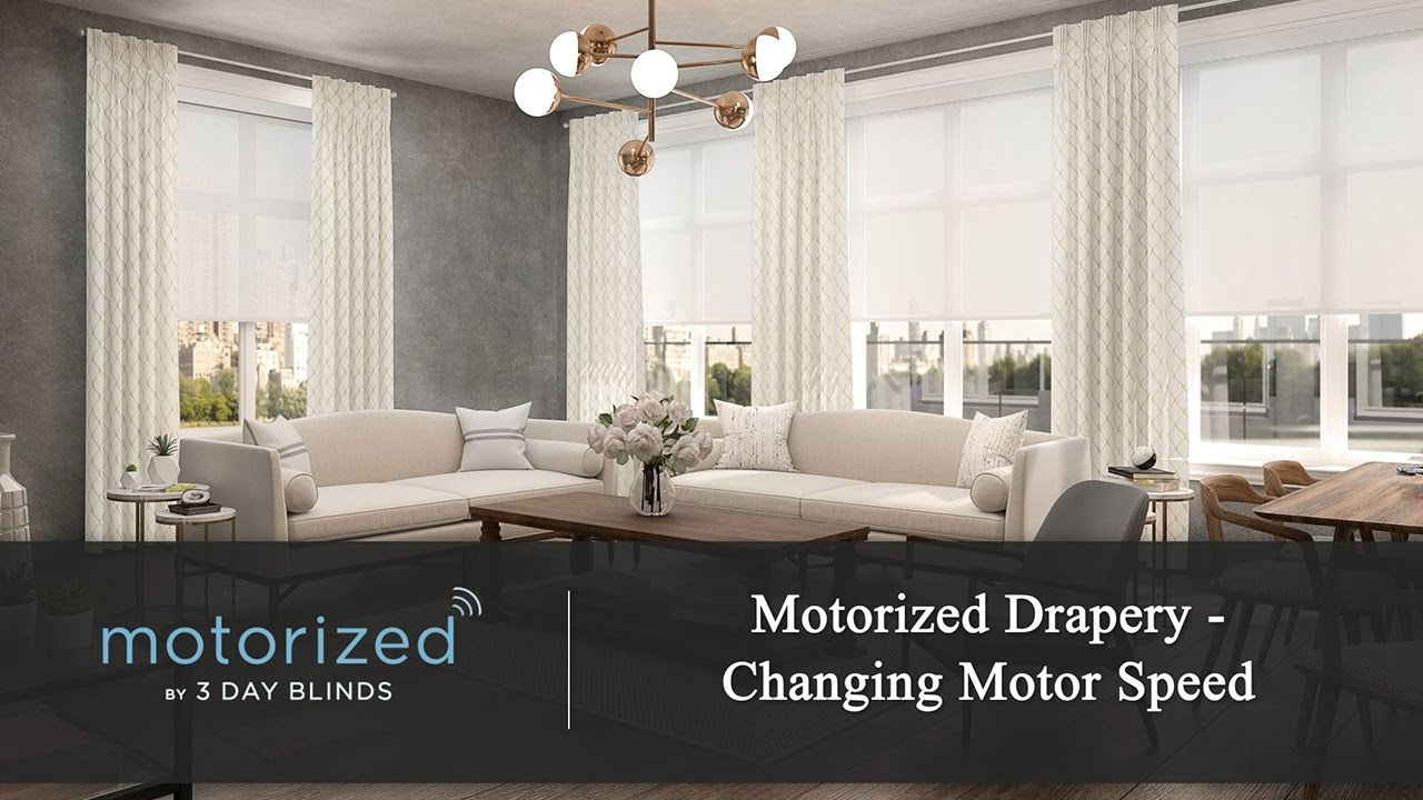 3 Day Blinds Motorization - Motorized Drapery - Changing Motor Speed