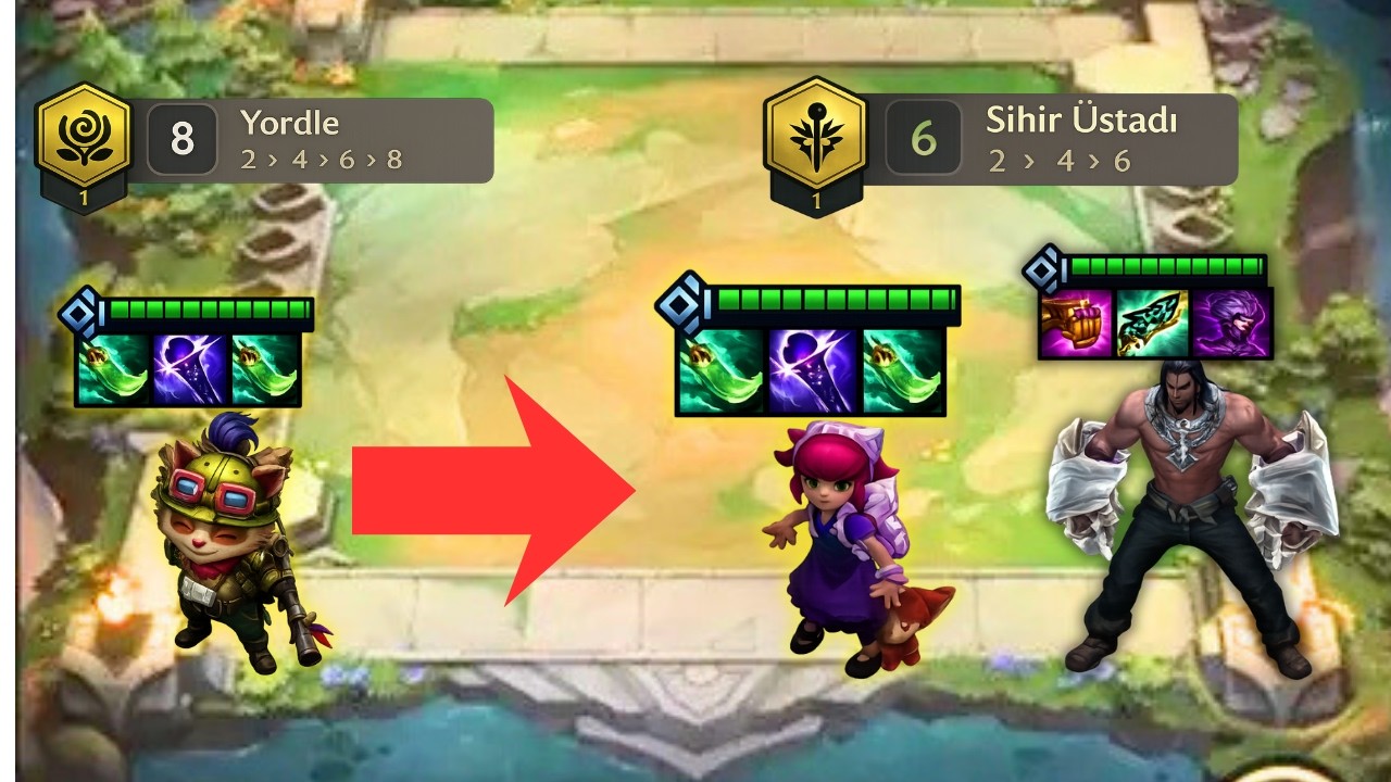 8 Yordle'dan Annie Sylas'a Nasıl Dönülür? Tr Rank 2'den Öğretici Yordle #tft #set16
