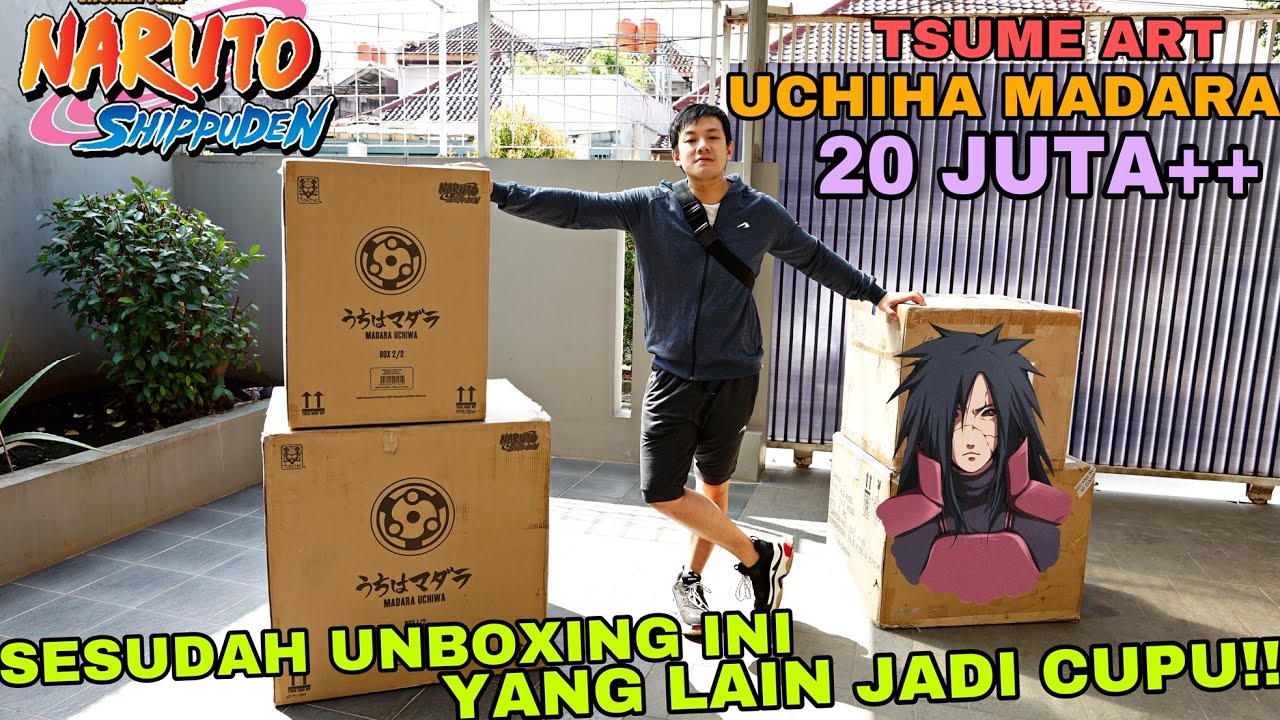 (ENG SUB) PATUNG ANIME TERKEREN 2020!! UNBOXING STATUE UCHIHA MADARA + KURAMA EKOR 9!! GEDEE BANGEET