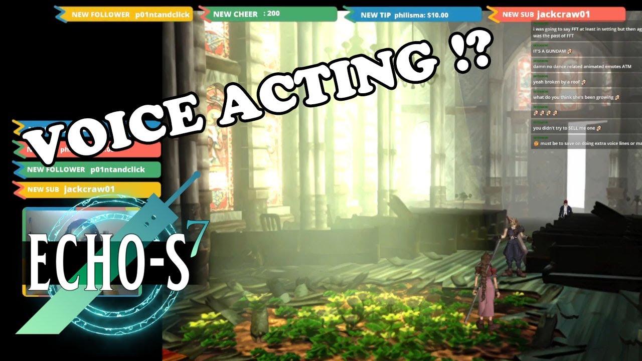 OMG Voice Mods in FF7! | Final Fantasy VII - Echo S 7 Mod - Part 1