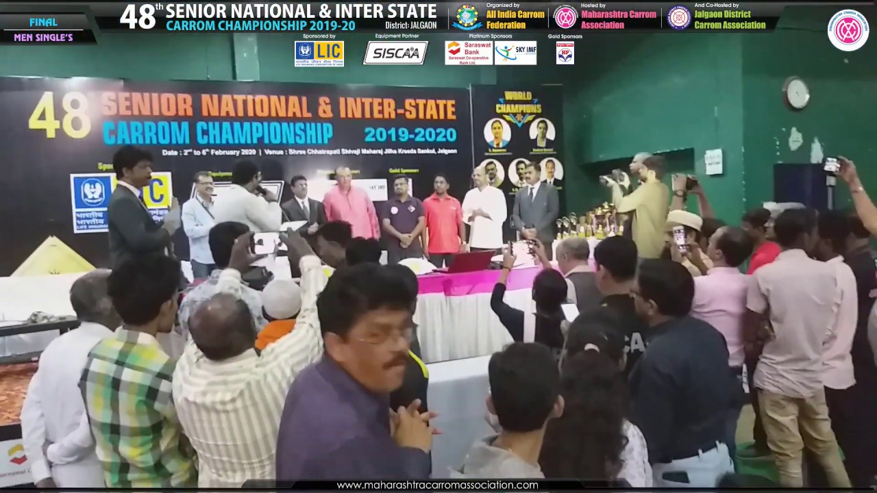 CARROM FINAL (MS) | PRASHANT MORE (RBI) VS SANDEEP DIVE (AIR INDIA) | 48th Sr. National, Jalgaon