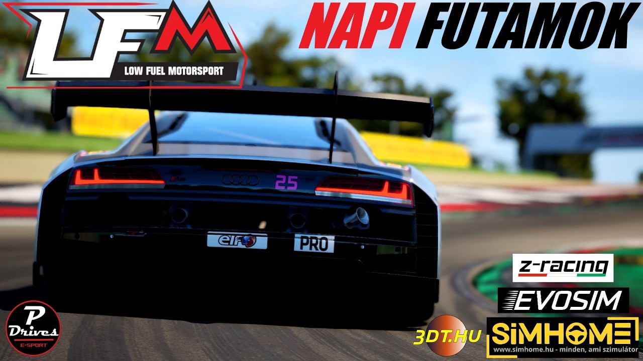 IMOLÁBAN IS ERŐS AZ AUDI? - LFM IMOLA SPRINTFUTAMOK - LIVE