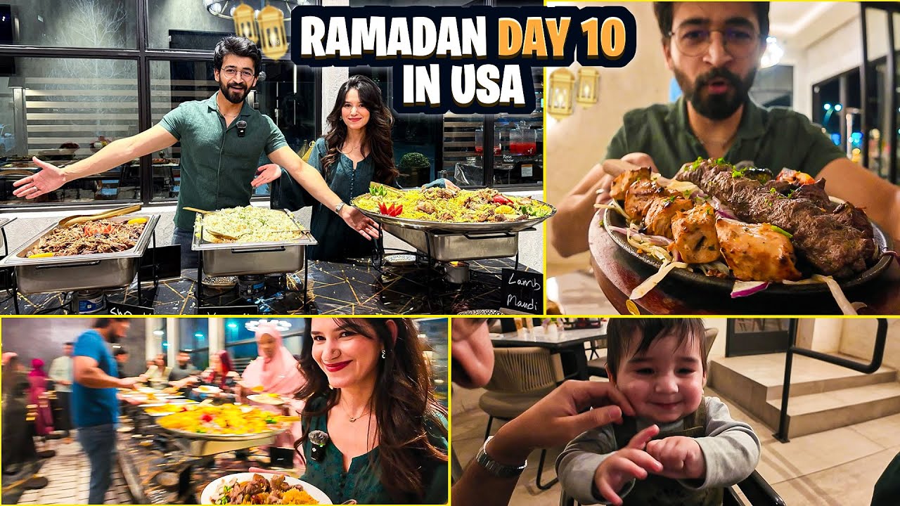 Grand Iftar Buffet in America 🌙  Pakistani Family in USA 😍 | Lapasha