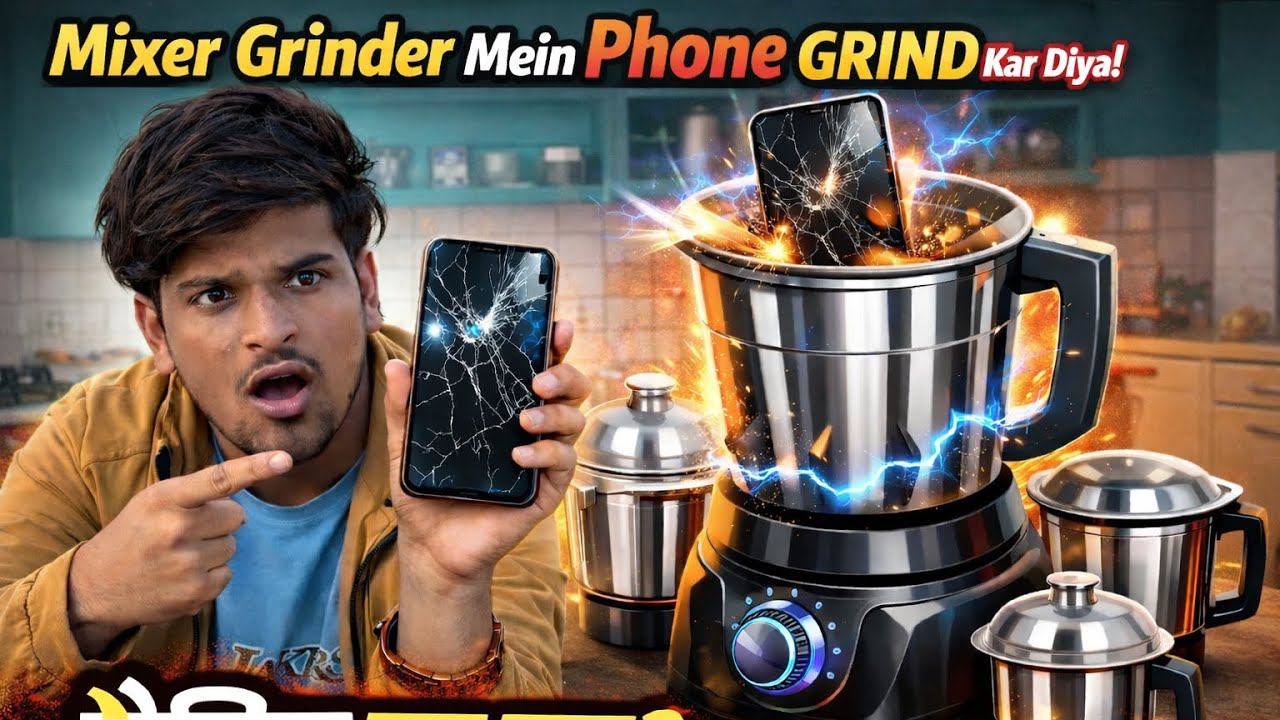 Mixer Mein Phone Grind Kar Diya 😱 |  Grinding My Phone in a Mixer 💀 || 
