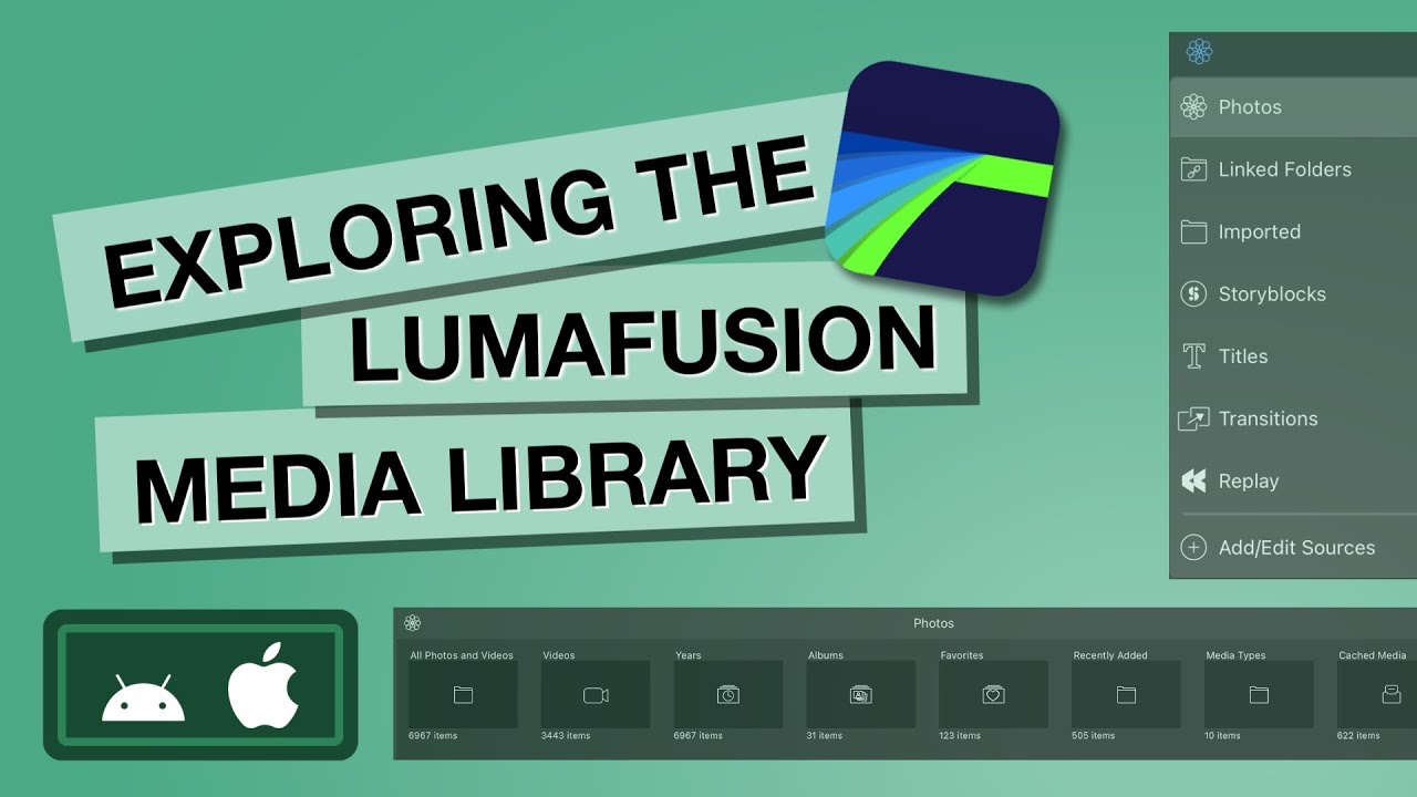 Изучение медиабиблиотеки LumaFusion