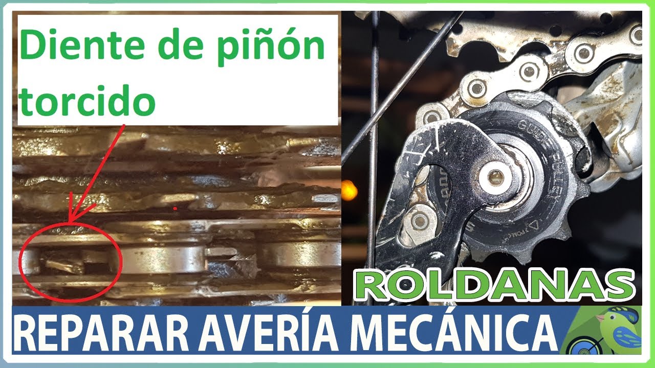 Reparar diente de piñón torcido | Limpiar y lubricar roldanas