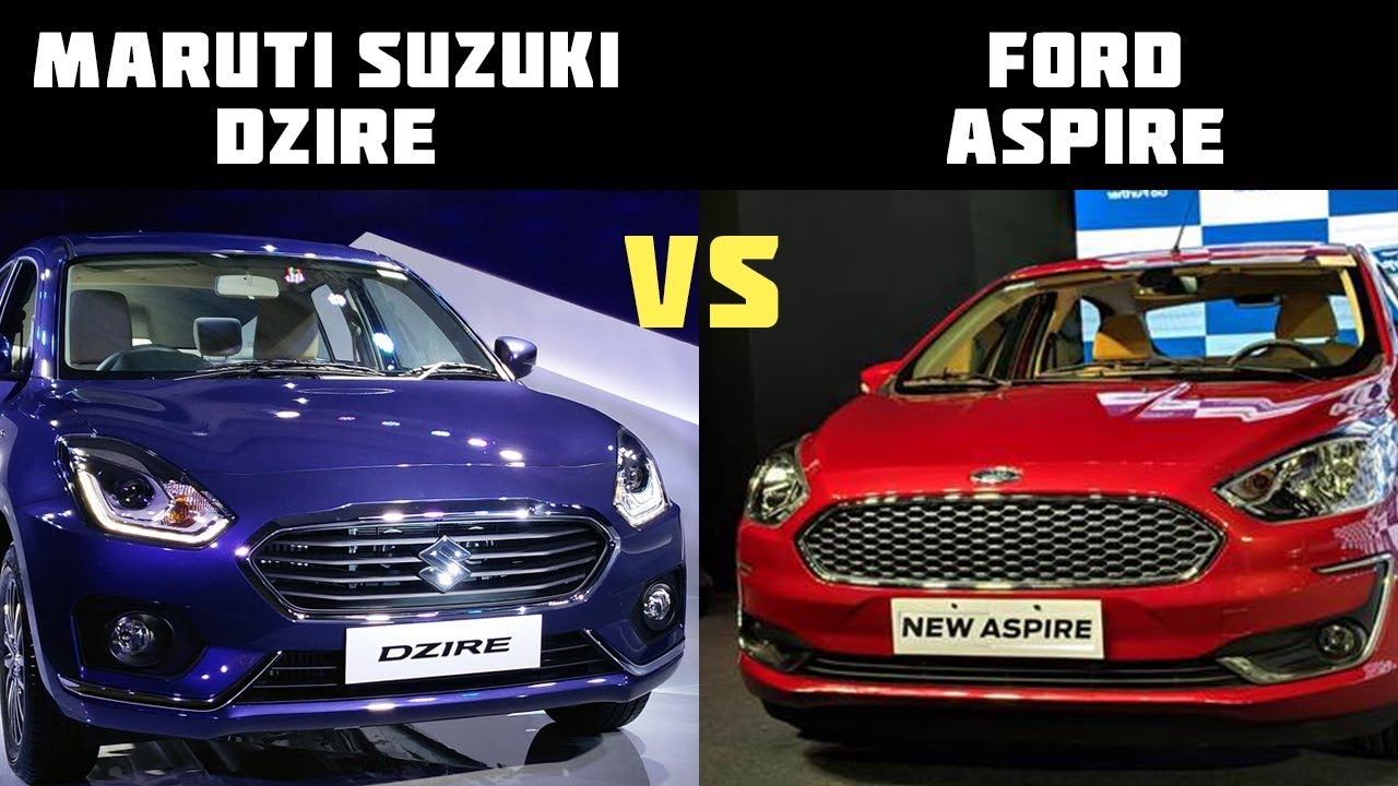 Maruti Suzuki Dzire vs Ford Aspire Petrol-car compare