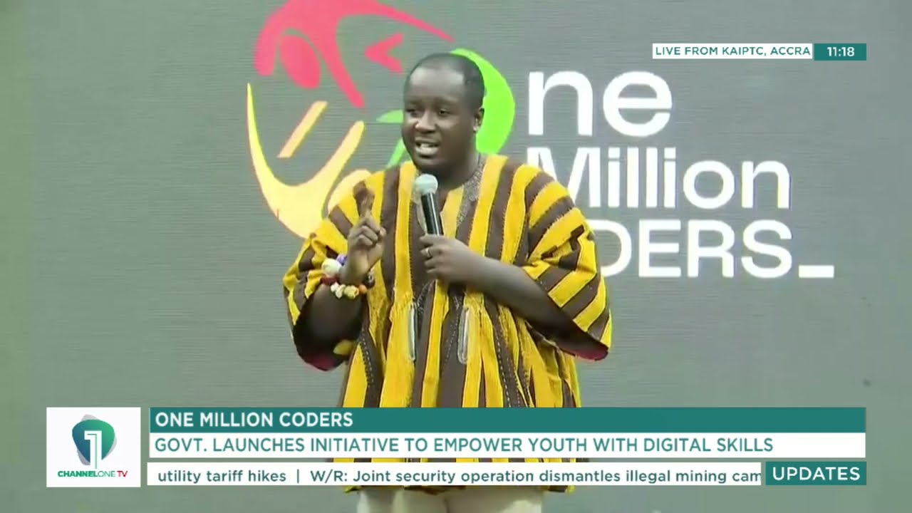 'Computer Nketenkete'- Nana Asaase's Moving Piece at the One Million Coders Programme Launch