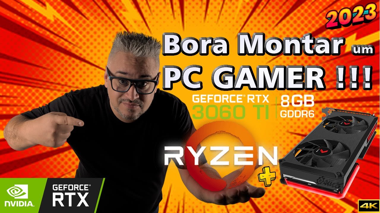 Como Montar um PC do ZERO peça a peça em 2023 - Ryzen 5700x + RTX 3060 TI