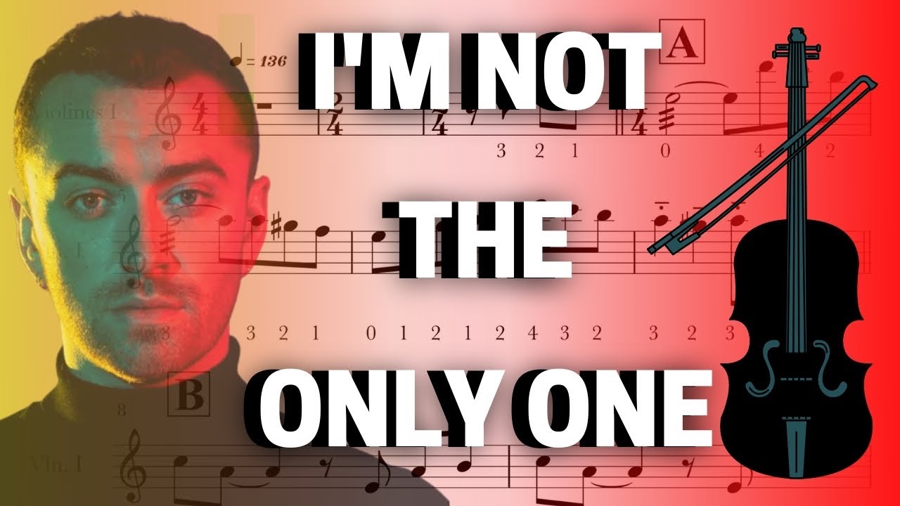 #violinsheet #partituraviolino I'M NOT THE ONLY ONE / violin sheet / partitura violino