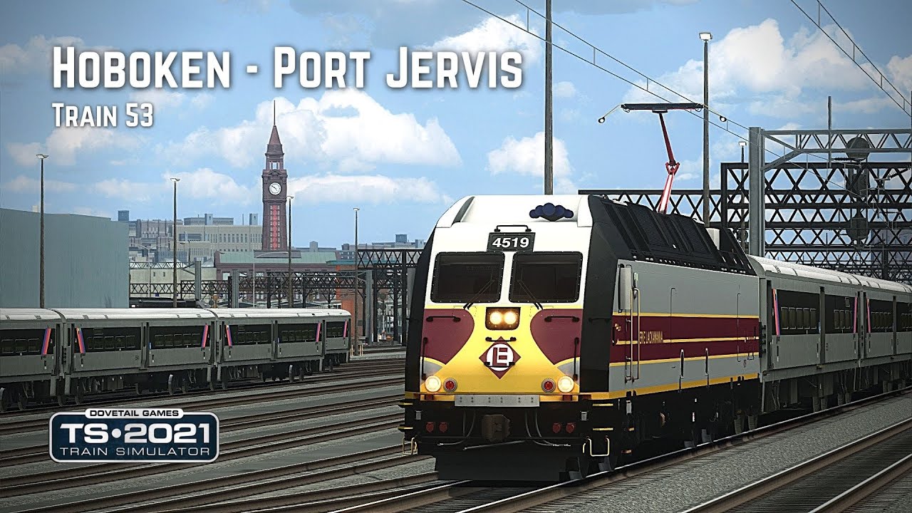Train Simulator 2021: Hoboken to Pt. Jervis (Train 53) on the New York Division Bergen Line