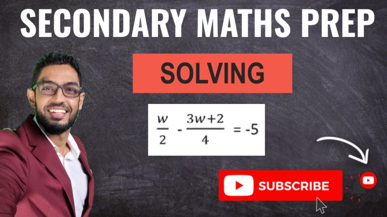 Solving | Learn Secondary Maths | 