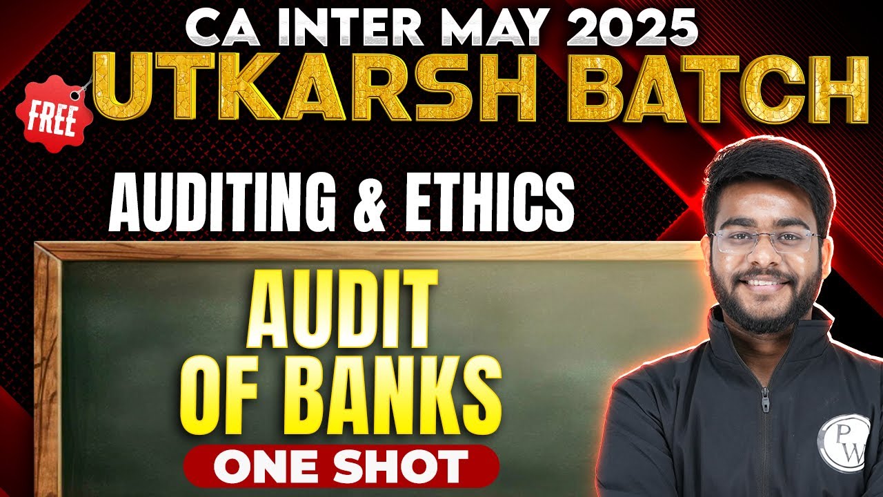 CA Inter Audit of Banks | Chapter 10 &ndash; Bank Audit | Full Coverage + Questions |CA Hemant Somani
