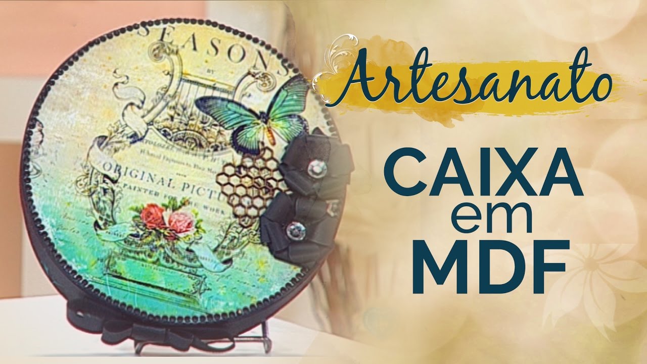 Artesanato | Decoupage em caixa de MDF decorada