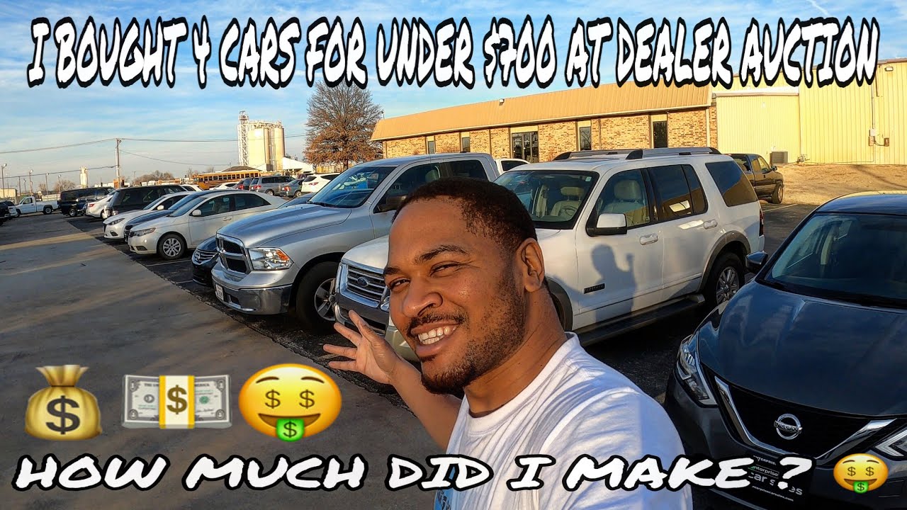I BOUGHT 4 CARS FOR UNDER $700 AT DEALER AUCTION ... HOW MUCH DID I MAKE ? 🤑