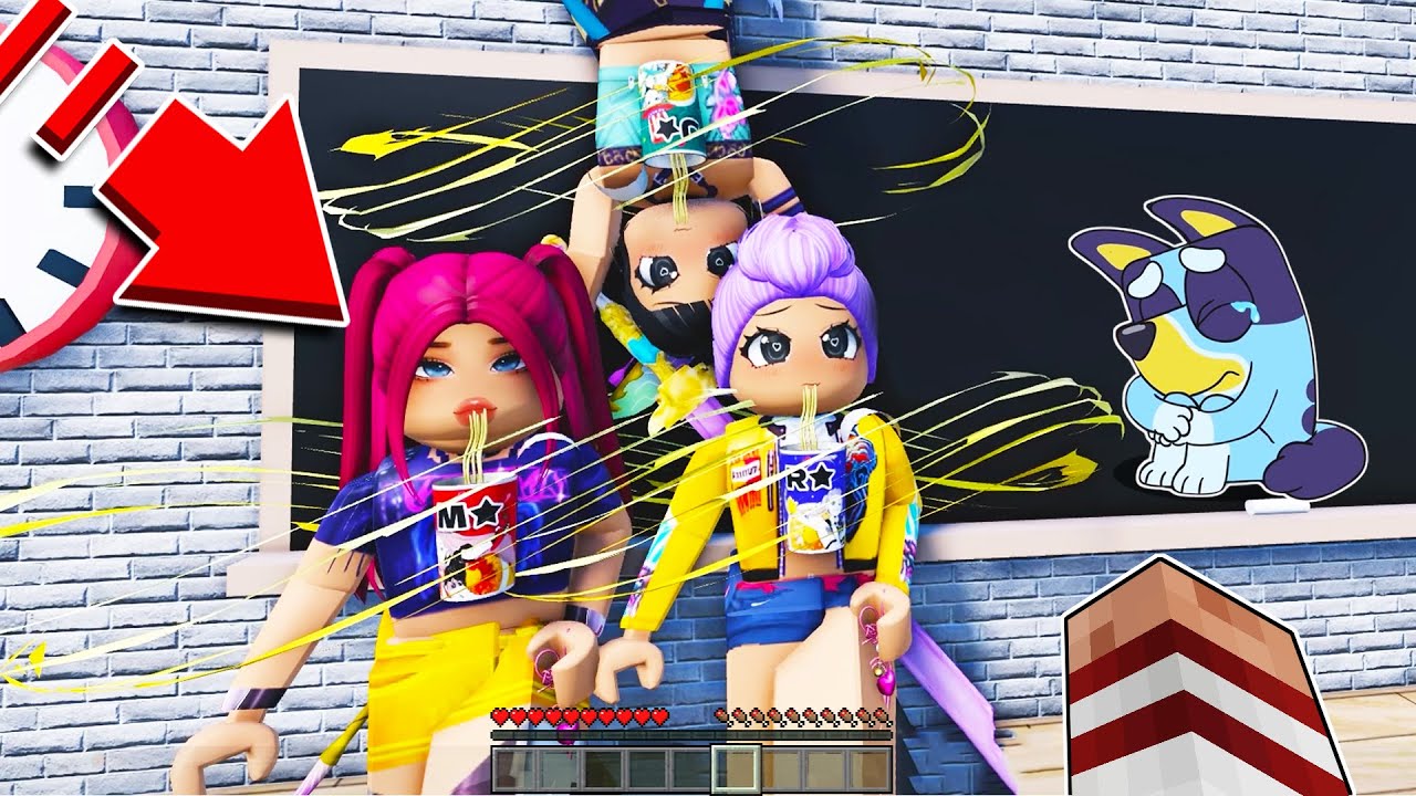 ESCAPAMOS DE LA ESCUELA DE LAS GUERRERAS KPOP CON BLUEY