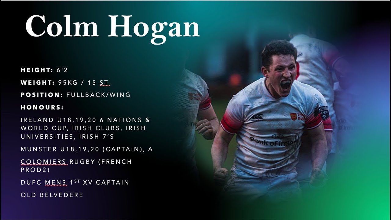 Colm Hogan Rugby Highlights