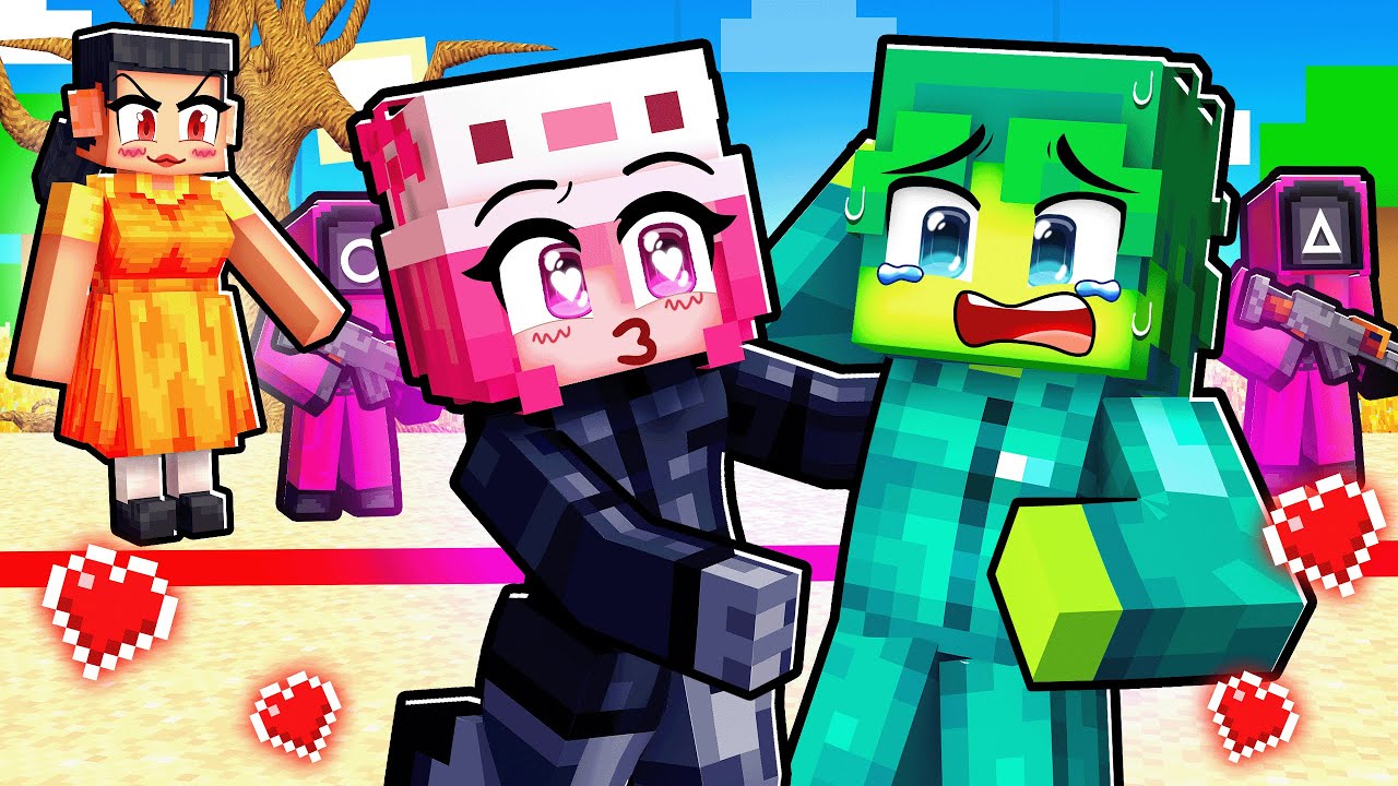 Das FROTNMAN MÄDCHEN Hat Sich VERLIEBT in Mich in Squid Game?! in Minecraft!
